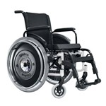 Ficha técnica e caractérísticas do produto Cadeira de Rodas Avd Alumínio Pés Fixos 50cm Branca Ortobras (cód. 11082)