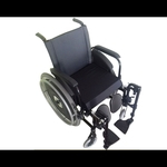 Ficha técnica e caractérísticas do produto Cadeira De Rodas Avd Alumínio X Duplo Pés Eleváveis 44cm Prata Ortobras (cód. 16254)