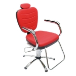 Cadeira Dompel de salao de beleza Reclinavel Top Vermelho