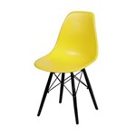 Ficha técnica e caractérísticas do produto Cadeira Eames Base Preta OR Design Amarelo - Amarelo