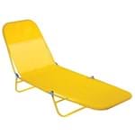 Ficha técnica e caractérísticas do produto Cadeira Espreguiçadeira Textiline Fashion - Amarelo