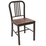 Ficha técnica e caractérísticas do produto Cadeira Fit Wood Stell Café - Marrom
