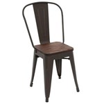 Ficha técnica e caractérísticas do produto Cadeira Iron Wood Steel Café - Marrom