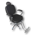 Ficha técnica e caractérísticas do produto Cadeira Poltrona para Cabeleireiro Corsa Lx Fixa Preto 3d