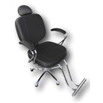 Ficha técnica e caractérísticas do produto Cadeira Poltrona para Cabeleireiro Corsa LX Fixa Preto 3D