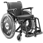 Ficha técnica e caractérísticas do produto Cadeira Rodas Agile tamanho 48 Preta Jaguaribe