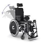 Ficha técnica e caractérísticas do produto Cadeira Rodas Avd Aluminio Reclinavel 38 Cm Preta Ortobras
