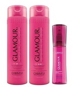 Cadiveu Glamour Kit Shampoo Rubi (250ml), Condicionador Rubi (250ml) e Cristal Líquido (45ml)