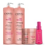 Ficha técnica e caractérísticas do produto Cadiveu Hair Remedy Lavatório + Masc + Glamour Cristal