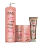 Cadiveu Hair Remedy Shampoo + Máscara + Sos Serum 50 Ml