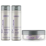 Ficha técnica e caractérísticas do produto Cadiveu Platinum Kit Shampoo Restaurador , Condicionador e Máscara de Tratamento