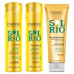 Cadiveu Sol Do Rio Duo Kit Shampoo (250ml), Condicionador (250ml) E Re-charge (250ml)