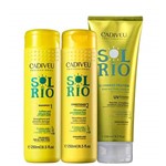 Ficha técnica e caractérísticas do produto Cadiveu Sol Do Rio Duo Kit Shampoo (250ml), Condicionador (250ml) E Re-charge (250ml)