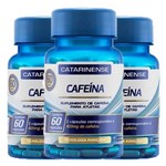 Ficha técnica e caractérísticas do produto Cafeína - 3 Unidades de 60 Cápsulas - Catarinense - Catarinense Pharma