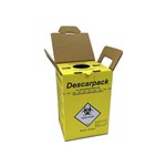 Ficha técnica e caractérísticas do produto Caixa Coletor Materiais Perfurocortante Descarpack 3 Litros