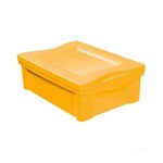 Ficha técnica e caractérísticas do produto Caixa Organizadora com Tampa 13,5L Plástico Amarelo Color Ordene Ordene - AMARELO