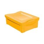 Ficha técnica e caractérísticas do produto Caixa Organizadora com Tampa 13,5L Plástico Amarelo Color Ordene Ordene