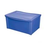 Ficha técnica e caractérísticas do produto Caixa Organizadora com Tampa 65L Plástico Azul Color Ordene Ordene