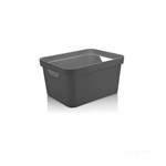 Ficha técnica e caractérísticas do produto Caixa Organizadora Cube 32L Grande Chumbo OU