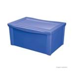 Caixa Organizadora de Plástico Color 30 Litros Azul Ordene