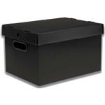 Ficha técnica e caractérísticas do produto Caixa Organizadora Prontobox Preto 310X230X190 PQ - Comprasjau