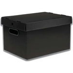 Ficha técnica e caractérísticas do produto Caixa Organizadora Prontobox Preto Grande - 560X365X300 - Polycart