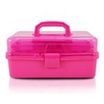 Ficha técnica e caractérísticas do produto Caixa Organizadora Transparente Organizadores Plástico Pink - Jacki Design - Jacki Design