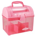 Ficha técnica e caractérísticas do produto Caixa Organizadora Transparente Organizadores Plástico Pink - Jacki Design