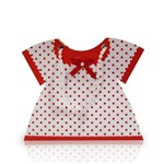 Ficha técnica e caractérísticas do produto Caixa Vestido Poá Branco e Vermelho 10 Unidades - Festabox