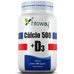 Ficha técnica e caractérísticas do produto Cálcio 500 + D3 500mg - 180 Cápsulas - Fitoway