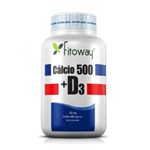 Ficha técnica e caractérísticas do produto Cálcio 500 + D3 Fitoway - 60 Cáps