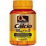 Ficha técnica e caractérísticas do produto Cálcio 500mg + Vit. D - 60 Tabletes - OH2 Nutrition