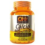Ficha técnica e caractérísticas do produto Cálcio 600 + Vitamina D - 120 tabletes - OH2 Nutrition
