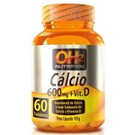 Ficha técnica e caractérísticas do produto Cálcio 600 + Vitamina D - 60 Tabletes - OH2 Nutrition