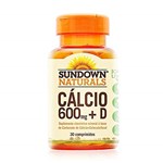 Ficha técnica e caractérísticas do produto Cálcio 600 +vitamina D Sundown C/ 30 Comprimidos