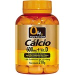 Ficha técnica e caractérísticas do produto Cálcio 600mg + Vit. D - 120 Tabletes - OH2 Nutrition