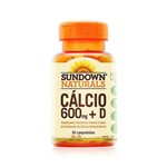 Ficha técnica e caractérísticas do produto Calcio 600mg + Vitamina D 30 comprimidos Sundown