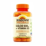 Ficha técnica e caractérísticas do produto Cálcio 600mg + Vitamina D3 - 120 Cápsulas - Sundown