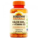 Ficha técnica e caractérísticas do produto Calcio 600mg + Vitamina D3 120 Comprimidos Sundown