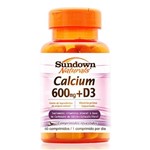 Ficha técnica e caractérísticas do produto Cálcio 600mg + Vitamina D3 Sundown 60 Comprimidos