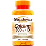 Ficha técnica e caractérísticas do produto Cálcio + D 500mg - 180 Comprimidos - Sundown