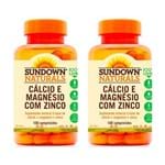 Cálcio e Magnésio com Zinco - 2 Un de 100 Comprimidos - Sundown