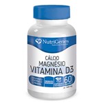 Cálcio, Magnésio, Vitamina D3 - Nutrigenes - Ref.: 121 - 60 Cápsulas de 1400 Mg