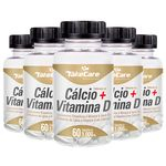 Ficha técnica e caractérísticas do produto Cálcio + Vitamina D - 5 un de 60 Cápsulas - Take Care