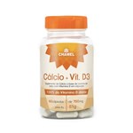 Cálcio + Vitamina D3 750mg 60 Cápsulas - Chamel