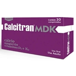 Ficha técnica e caractérísticas do produto Calcitran Mdk c/30 cálcio magnésio combate osteoporose oferta