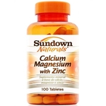 Ficha técnica e caractérísticas do produto Calcium Zinc Magnesium 100 tabletes Sundown