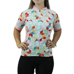 Ficha técnica e caractérísticas do produto Camisa de Ciclismo Estampada Feminina