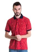 Ficha técnica e caractérísticas do produto Camisa Polo Masculina Manga Curta 33606 Vermelho