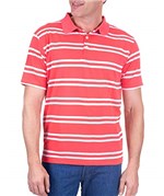 Ficha técnica e caractérísticas do produto Camisa Polo Masculina Vermelha Listrada 49842 Colombo